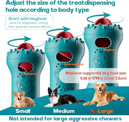 knitly Interactive Dog Toys, Adjustable Treat Dispensing Toy to Keep Them Busy, Dog Enrichment for Brain Stimulation & Cognitive for Puppy Puzzle to Reduce Boredom-Ideal Gift for Cats and Dogs(Nylon)