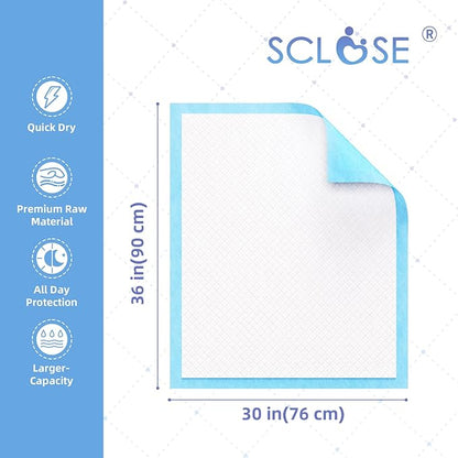 Pee Pads for Dogs Extra Large 30"x36", 100 Count Puppy Pads XXL, Potty Pads for Dogs, Super Absorbent & Leak-Proof, Disposable Training Pads for Puppies, Doggie Pads, Blue
