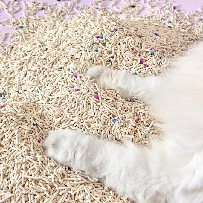 Michu Mixed Tofu Cat Litter, Heavy Duty Flushable Kitty Litter, 5.5Lb/88Oz Original 8 Pack
