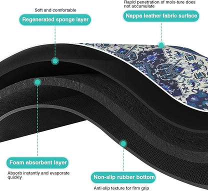 Pet Feeding Mat for Floors Waterproof Dog Mat for Food and Water Absorbent Quick Dry Non Slip mat for Cat Bowls