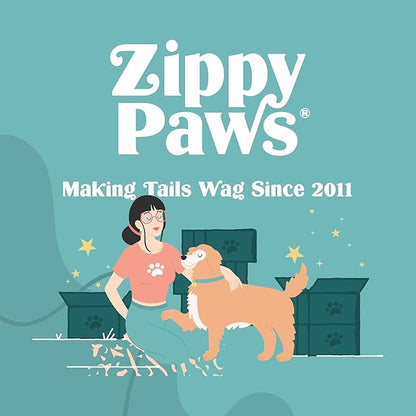 ZippyPaws Skinny Peltz - No Stuffing Dog Toy Pack to Keep Them Busy, for Medium and Large Dogs, Squeaky Pet Toys, Unstuffed Chew Toys, Soft Plush Variety Pack, Weasel, Skunk, and Wolf - 18"