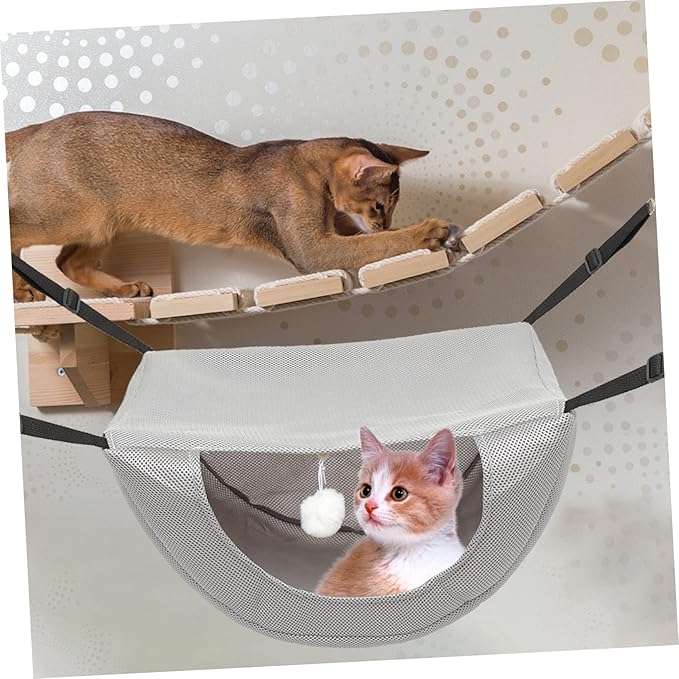 Comfortable Pet Hanging Nest Hammock for Cats and Animals Breathable Mesh Easy to Stylish Design for Home Use Resting Bed
