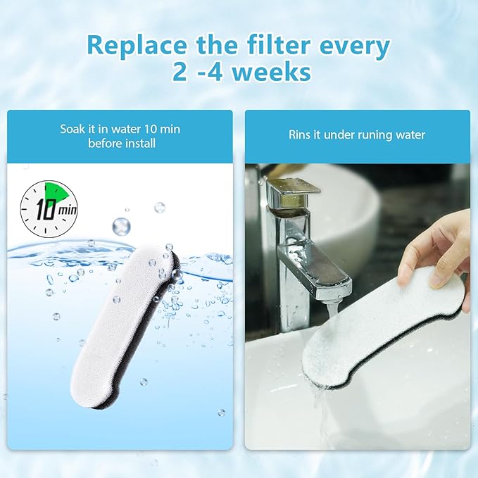 10 Pack Dog Water Fountain Filters, JMICOW Water Fountain Filter Replacement for PF-006-10L Dog Cat Water Fountain, Carbon Pet Water Fountain Filters