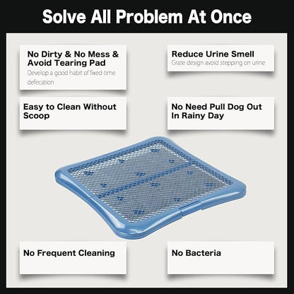 petphabet Training Pad Holder Floor Protection Dog Pad Holder Mesh Training Tray (L-24"x24")…