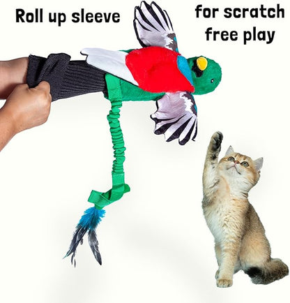 Milunova Pupr Pals Cat Wrestling Glove (Catnip Infused) Hand Puppet Toy with Tough Padding for Safe Interactive Play, Protection to Stop Kitten Scratching Hands; for Boredom-Busting Exercise
