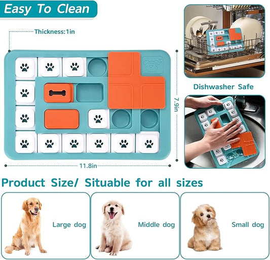 Dog Puzzle Toys - Interactive IQ Training & Mental Stimulating Toys for Large, Medium & Small Dogs