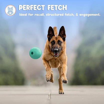 Foam Fetch Ball for Dogs – Durable EVA Foam Dog Ball, Interactive Chew Toy for Dogs, Lightweight Floating Ball for Water, Pool & Outdoor Fetch Games (Green, Medium)