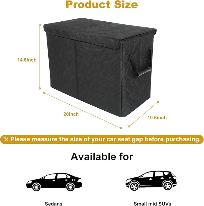 Car Seat Extender for Large Dogs, Front & Back Seat Extender for Dogs up to 180 LBS with Large Storage for SUV or Small Trucks, Gap Filler Prevent Pets from Falling