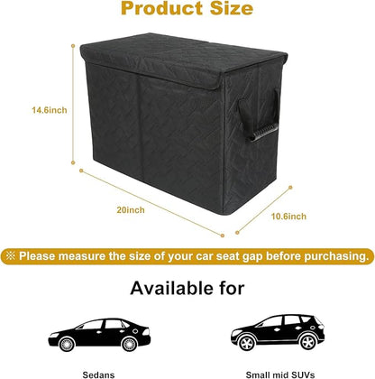 Car Seat Extender for Large Dogs, Front & Back Seat Extender for Dogs up to 180 LBS with Large Storage for SUV or Small Trucks, Gap Filler Prevent Pets from Falling
