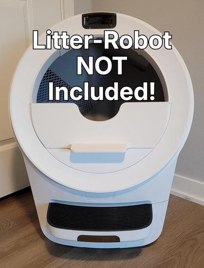 Pee Guard Max Shield for Litter-Robot 5 : Anti-Flicking, One-Piece Design (Black w/Leveler)