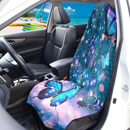 Coldinair Galaxy Butterfly Towel Waterproof Sweat Beach Seat Cover Universal for Car Truck SUV Seat for Dog or Workout,Non-Slip and Easy to Install