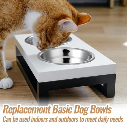 Nuanchu 15 Pack Stainless Steel Dog Bowls Bulk, 15 oz Pet Food Water Bowls for Small Dogs/cat, Dishwasher Safe Feeder for Multi-pet Homes/pet Shop