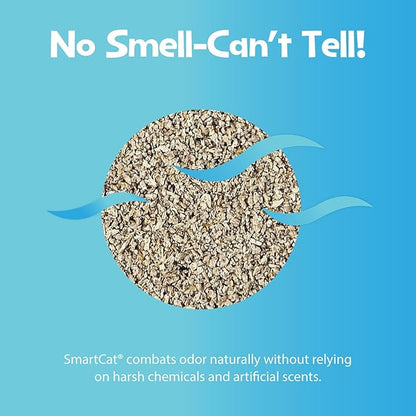 SmartCat All Natural Clumping Cat Litter, 20 Pound (320oz 1 pack) - Alternative to Clay and Pellet Litter - Chemical and 99% Dust Free - Unscented and Lightweight