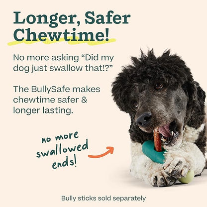 WOOF BullySafe - Bully Stick Holder - Durable Dog Chew Holder for Safe, Long-Lasting Play - Easy to Clean - No More Swallowed Ends - for Dogs 10+ lbs
