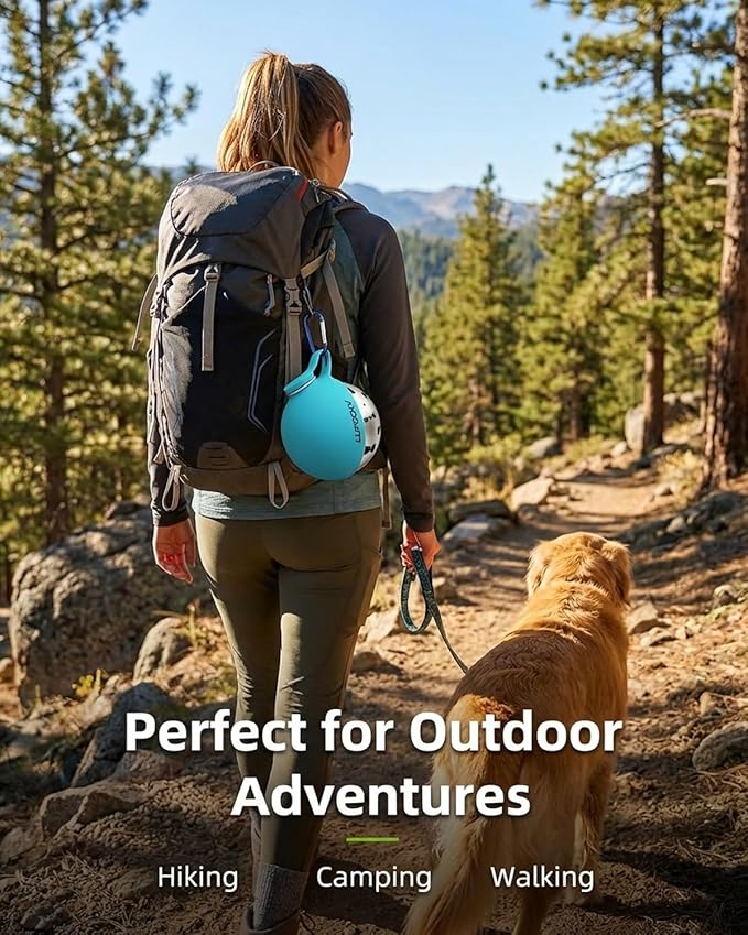 Dog Water Bottle with Bowl 2-in-1 Portable Dog Bottle Pet Travel Hydration Dispenser Container Cup Drinking Outdoor Leak Proof Built in Design Lightweight Easy Carry for Walking Hiking