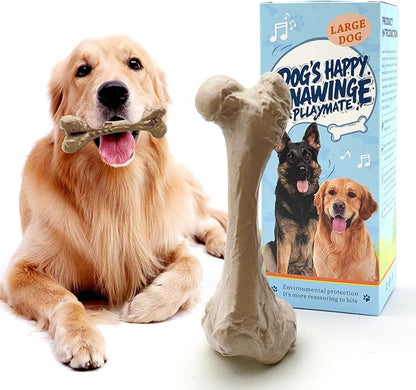 KIMOO Nylon Dog Chew Bone for Long Lasting, Durable Dog Chew Toys for Aggressive Chewers Dogs Treats Bones with Beef Flavor for Large Dogs Over 33 Ibs, 1 Pack