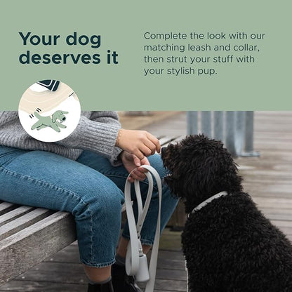 DIGGS Dog Poop Bag Dispenser for Leash - Premium Dog Waste Bag Holder with Easy One-Hand Dispensing (Navy)