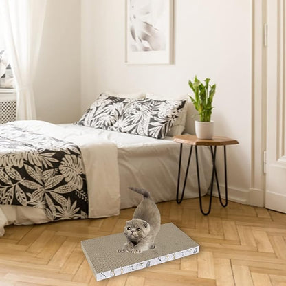 PatiencET Cat Scratcher Cardboard 5 PCS Cat Scratch Pad Reversible Scratcher Texture Design Durable Cat Scratching Pad