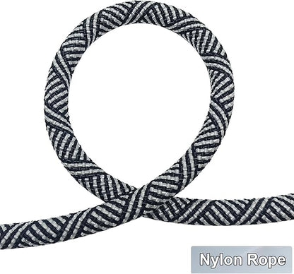 MayPaw 30ft Long Rope Dog Leash, 3/4/5/6/7/8/10/12/15/20/30FT Lengths Dog Lead Nylon Pet Leash, Soft Padded Handle Thick Lead Training Leashes for Large Medium Dogs (30ft * 1/2", Black)