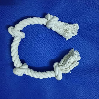 2-Pack 20” Heavy-Duty Dog Rope Toys for Strong Chewers – 4-Knot Tug & Chew Toy for Medium & Large Dogs – Safe, Indoor & Outdoor, Washable Cotton Dental Play Toy
