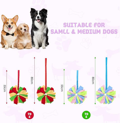 Dog Tug Toy, Bungee Dog Rope Toys, Interactive Tug of War Rope Toys for Training and Playing Games, Puppy Training Pull Toy for Small Medium Dogs