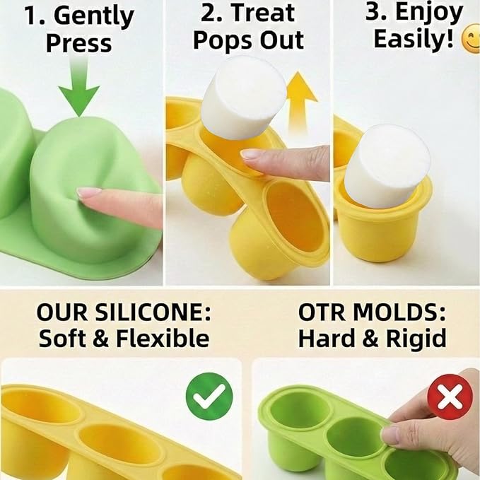 2 Pack Dog Toys for Aggressive Chewers, Interactive Indestructible Dog Toys with Frozen Treat Function, Durable Dog Puzzle Toy for Large & Medium Dogs, Reduces Anxiety, Orange & Brown