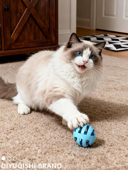 10-Pack Classic Cat Toys with Bell for All Breeds, Playtime Paradise (1.5'' - 2.2'')