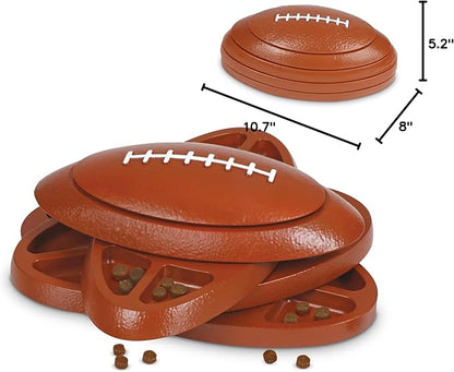Brightkins Touchdown Time Treats Puzzle - Enrichment Puzzle Toys for Dogs Mental Stimulation, Gift for Puppies