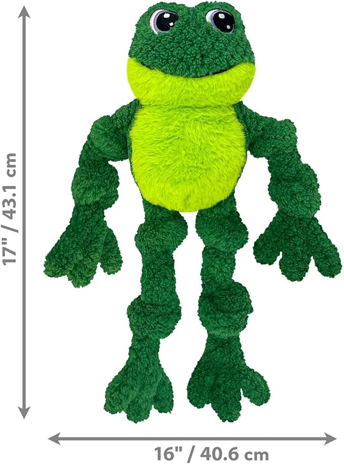 KONG Knots Frog with Inner Rope Skeleton