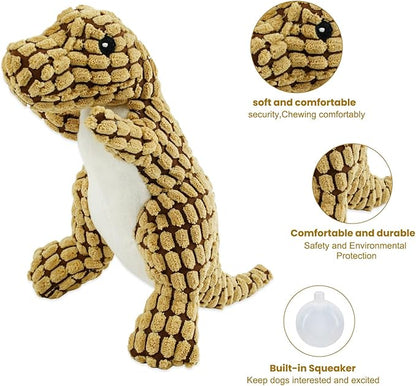 Bzonsmart Squeaky Dog Toys Plush Dog Toy Stuffed Durable Dog Chew Toys for Small Middle and Large Dogs