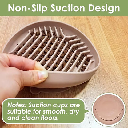 Slow Feeder Dog Bowls Anti-Choking Puzzle Pet Food Non-Slip Dog Feeding Slow Down Pet Eating Speed for All Breeds Pets,Dishwasher & Microwave Safe (Labyrinth Pattern-Pink)