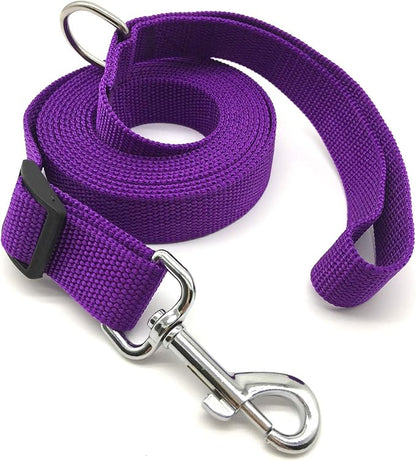 TAIAN Adjustable Nylon Dog Leash, 10 Foot Long Dog Leashes for Medium Large Dogs