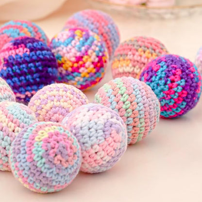Woolen Yarn Cats Ball Toy with Bell Inside, 6Pcs Colorfull Hand-Knitted Indoor Cat Toys Jingle Bell Balls, Kitten Interactive Toys for Hunting/Kicking/Chasing