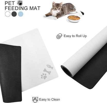 Absorbent Dog Food Mat, No Stains Quick Dry Dog Water Dispenser Mat, Pet Accessories Supplies,Easy Clean Dog Bowl Mat, Multiple Colors, Sizes & Purposes