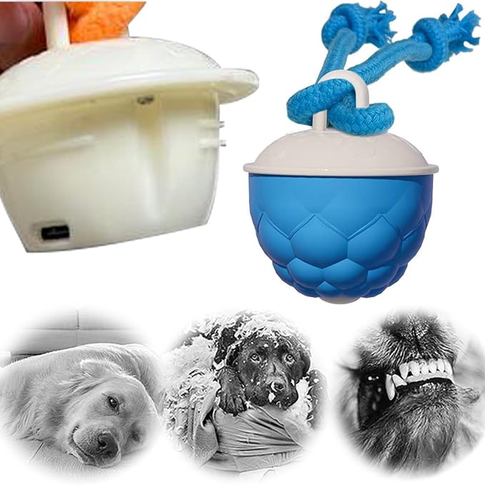 Interactive Dog Toys, Dog Ball Laun-Cher - 2026 Upgraded Motion Activated Automatic Rolling Ball Toys for Small/Medium/Large Dogs Balls for Boredom to Keep Them Busy with Dog Toy Balls (Blue)
