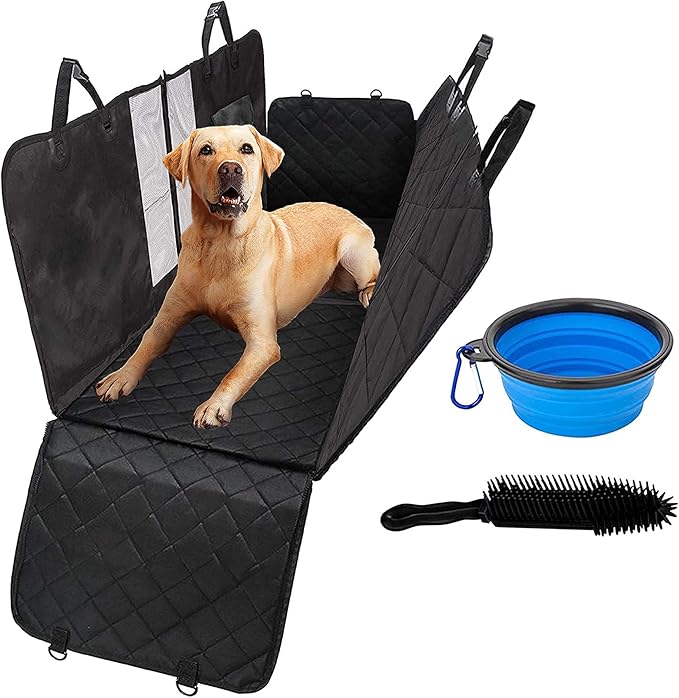 Car Boot Cover | Car Seat Covers for Dogs - Dog Seat Cover Car Boot Protection for Every Car Anti-Slip Lamination – Solid Dog Cover with Side Protection (65'' x 56'' x 20'') - Dog Travel Accessories