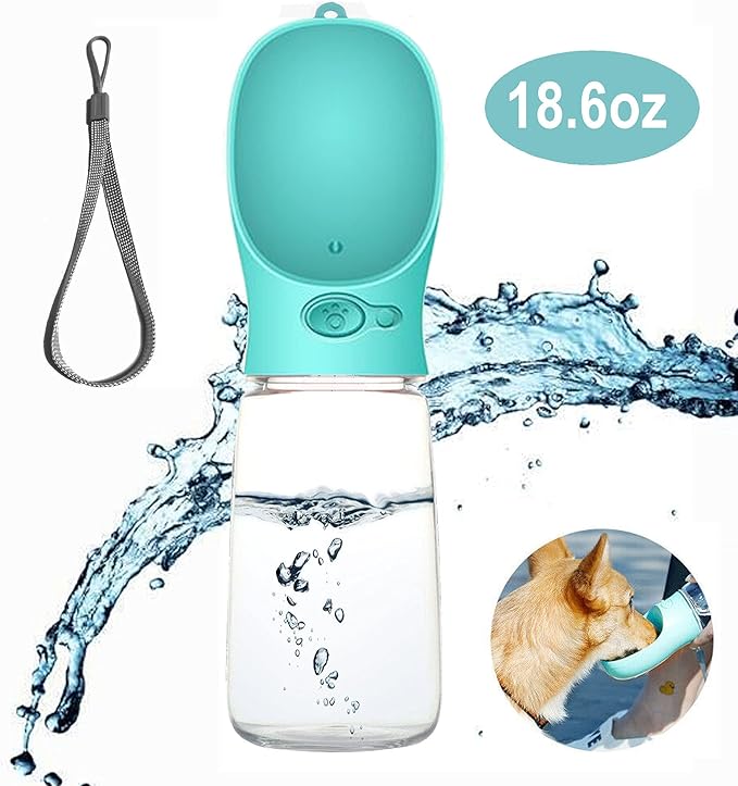 PETnSport Portable Water Dispenser - Light Weight Leak Proof Outdoor Walks Pet Dog Water Bottle