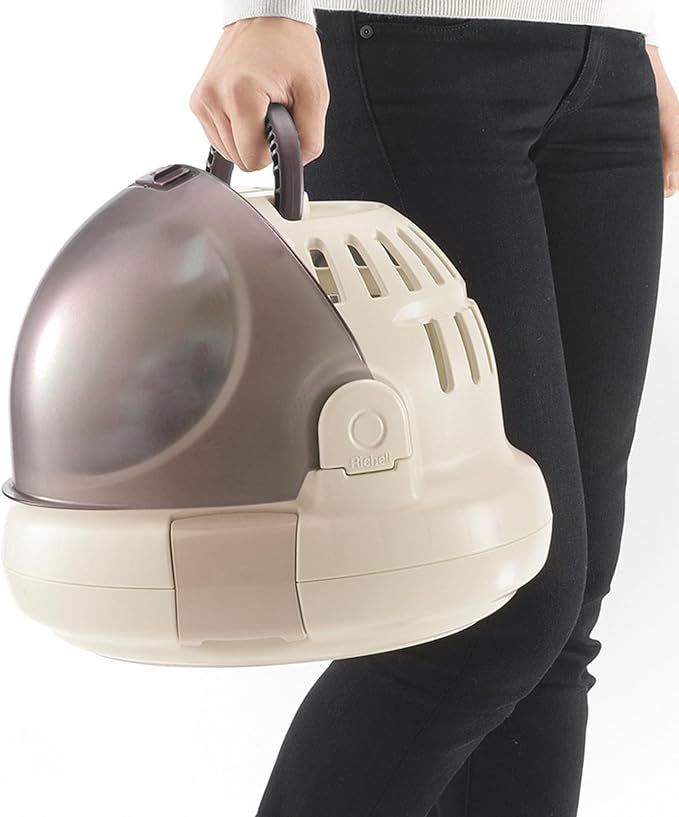 Richell USA - Space Capsule Pet Carrier & Bed (80039) (Beige)
