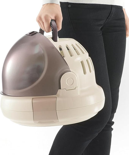 Richell USA - Space Capsule Pet Carrier & Bed (80039) (Beige)
