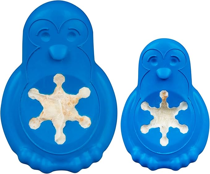 PetSafe Freezable Treat Holding Chilly Penguin - Durable, Vanilla-Scented, Rubber, Freezable Interactive Pet Puzzle for Boredom or Separation Anxiety - for Small Dogs
