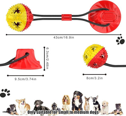 Coolplay Suction Cup Tug of War Toy for Aggressive Chewers, Interactive Treat Dispensing Rope Toy, Dog Enrichment Toys