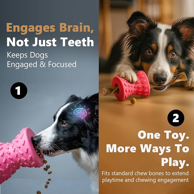 Dog Puzzle Toy – Treat-Dispensing Dog Toy to Keep Dogs Busy, Interactive Dog Toy for Mental Stimulation & Boredom Relief,Slow Feeder Dog Toy for Small & Medium Dogs