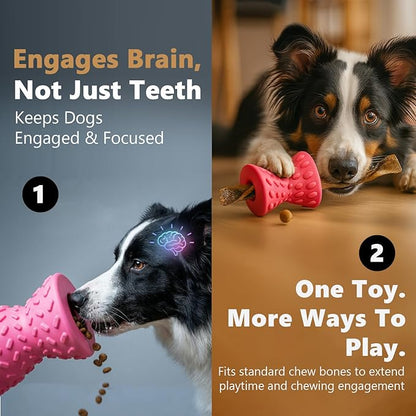 Dog Puzzle Toy – Treat-Dispensing Dog Toy to Keep Dogs Busy, Interactive Dog Toy for Mental Stimulation & Boredom Relief,Slow Feeder Dog Toy for Small & Medium Dogs