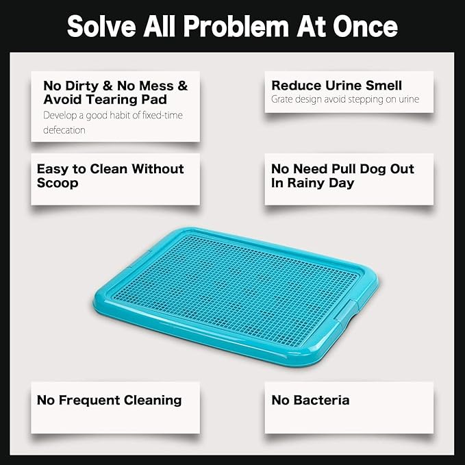 petphabet Training Pad Holder Floor Protection Dog Pad Holder Mesh Training Tray (M-18"x24")…
