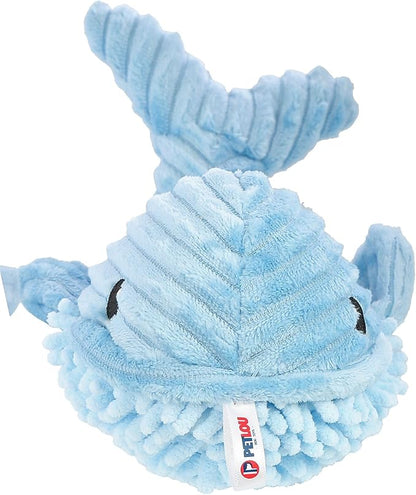 Pet Lou Blue Bay Whale Dog Toy, 12-inch Length