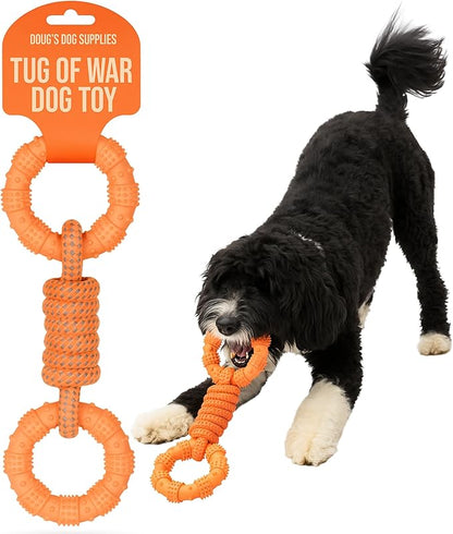Doug's Dog Supplies Ring Rope Toy – Tug of War Toy for Medium & Large Dogs | Tug & Play Dog Toy