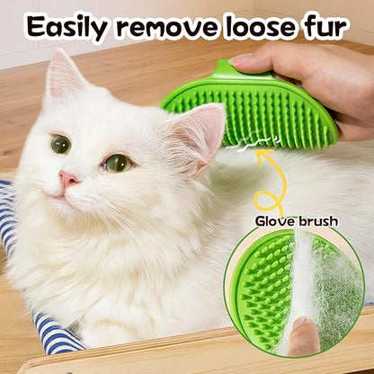 Silicone Grooming Strap Pad for Cats, 2025 New Cat Self Groomer Brush Adjustable Silicone Cat Self Groomer Brush, Multifunctional Cats Combs Massager for Cats Tree Furniture Sofa Chair Legs (Colorful)
