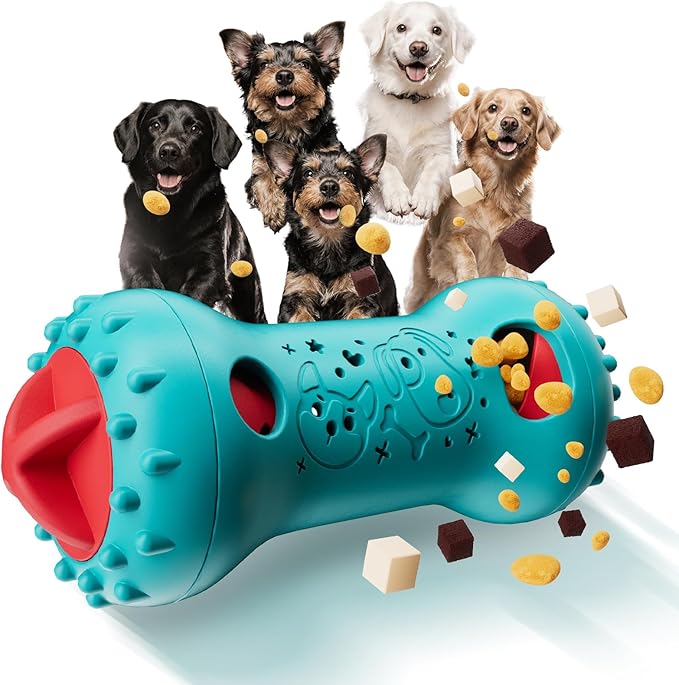 knitly Interactive Dog Toys, Adjustable Treat Dispensing Toy to Keep Them Busy, Dog Enrichment for Brain Stimulation & Cognitive for Puppy Puzzle to Reduce Boredom-Ideal Gift for Cats and Dogs(Nylon)
