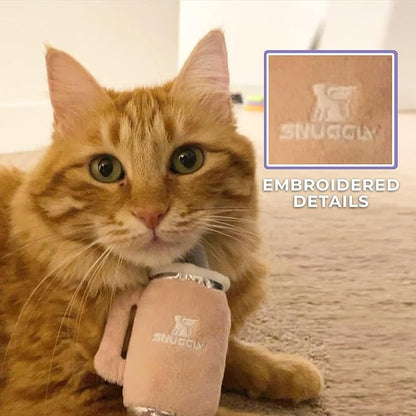Snuggly Cups Set, Plush Cat Toys Catnip Filled with Interactive Crackle Sound, Safe & Durable Toys for Cat & Kitten, 3 Pcs