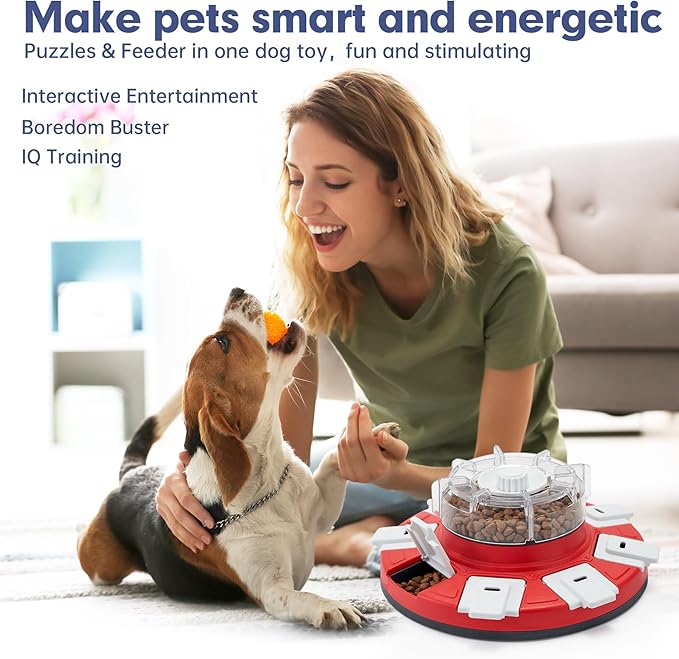 Dog Puzzle Toys for Dogs Mental Stimulation, Interactive Dog Toys Treat Dispenser,Dog Enrichment Food Toys